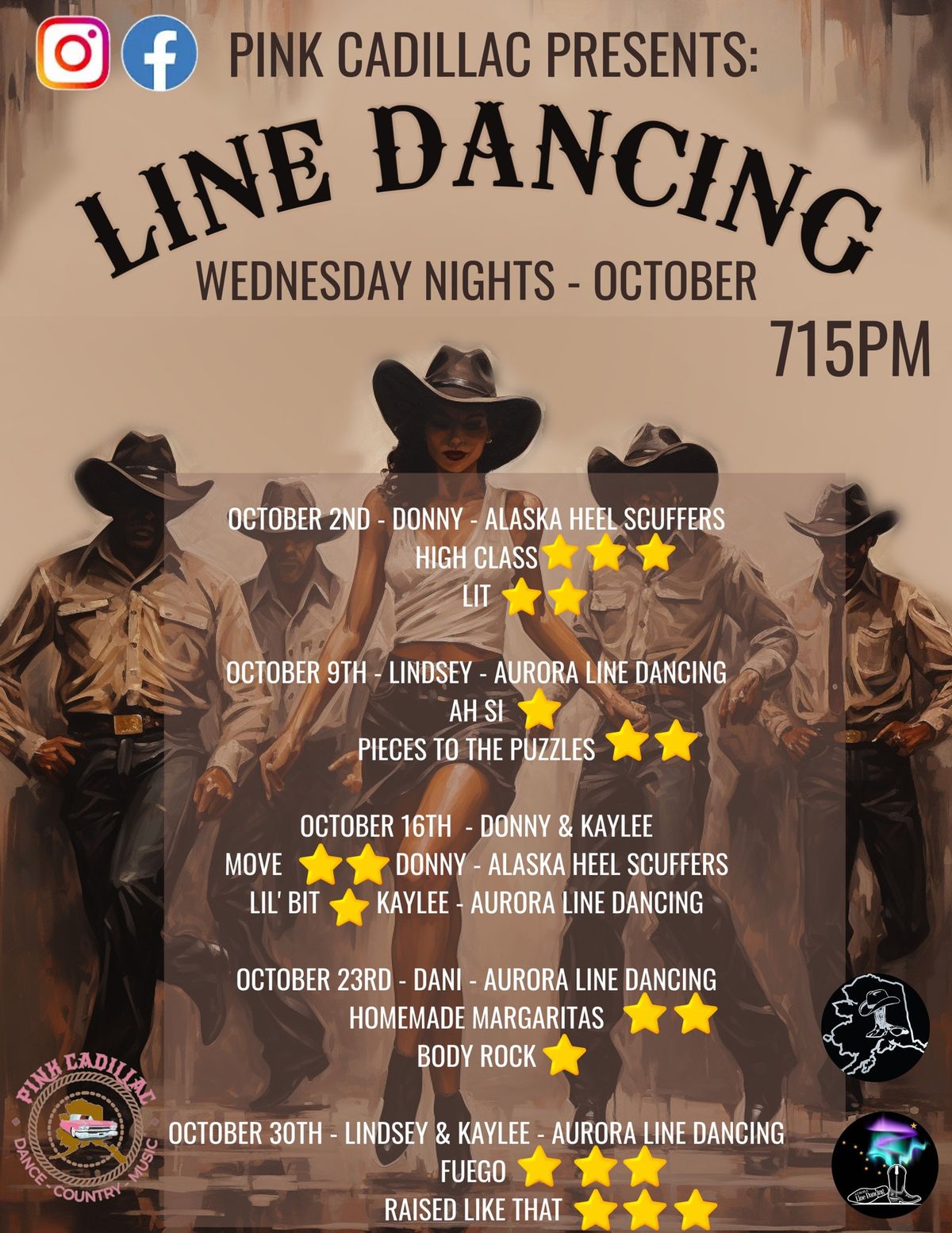 October Line Dancing Nights