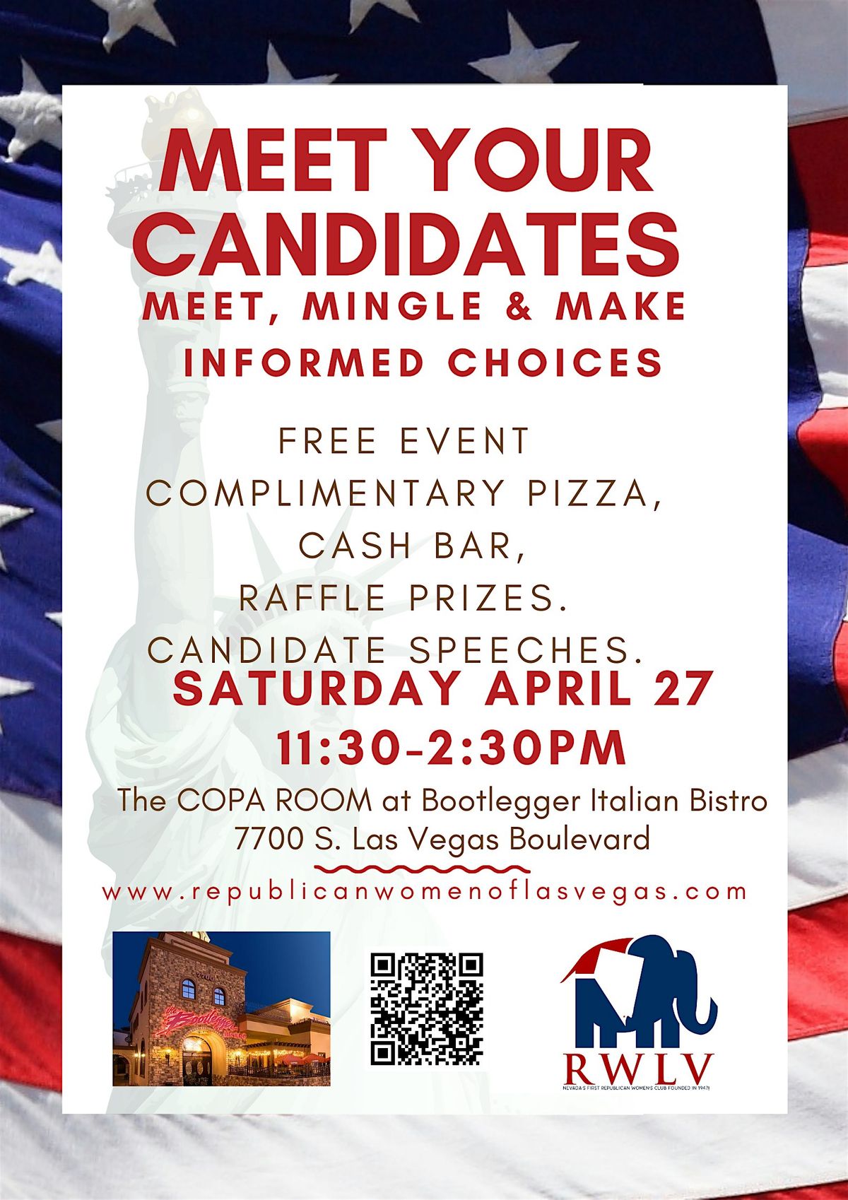 FREE to Public! Meet Your Candidate Mix, Mingle, Make informed Choices