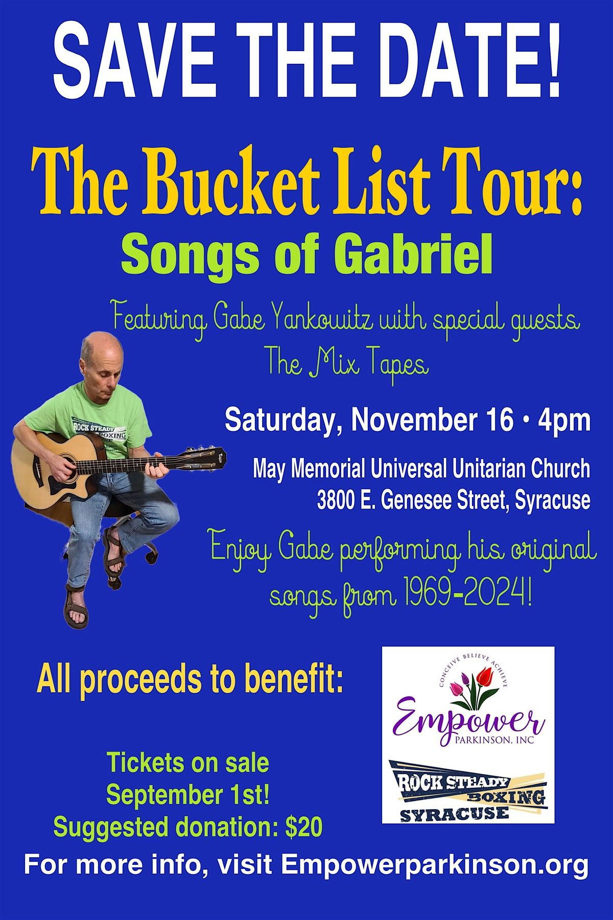 The Bucket List Tour: Songs of Gabriel