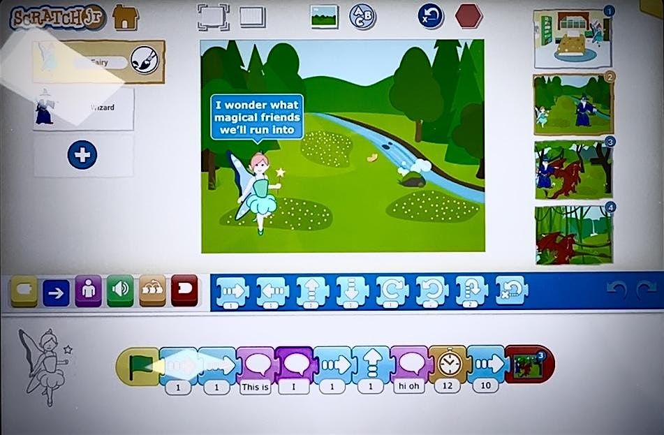 Creating Digital Storybooks with Scratch Jr for Parents and Kids