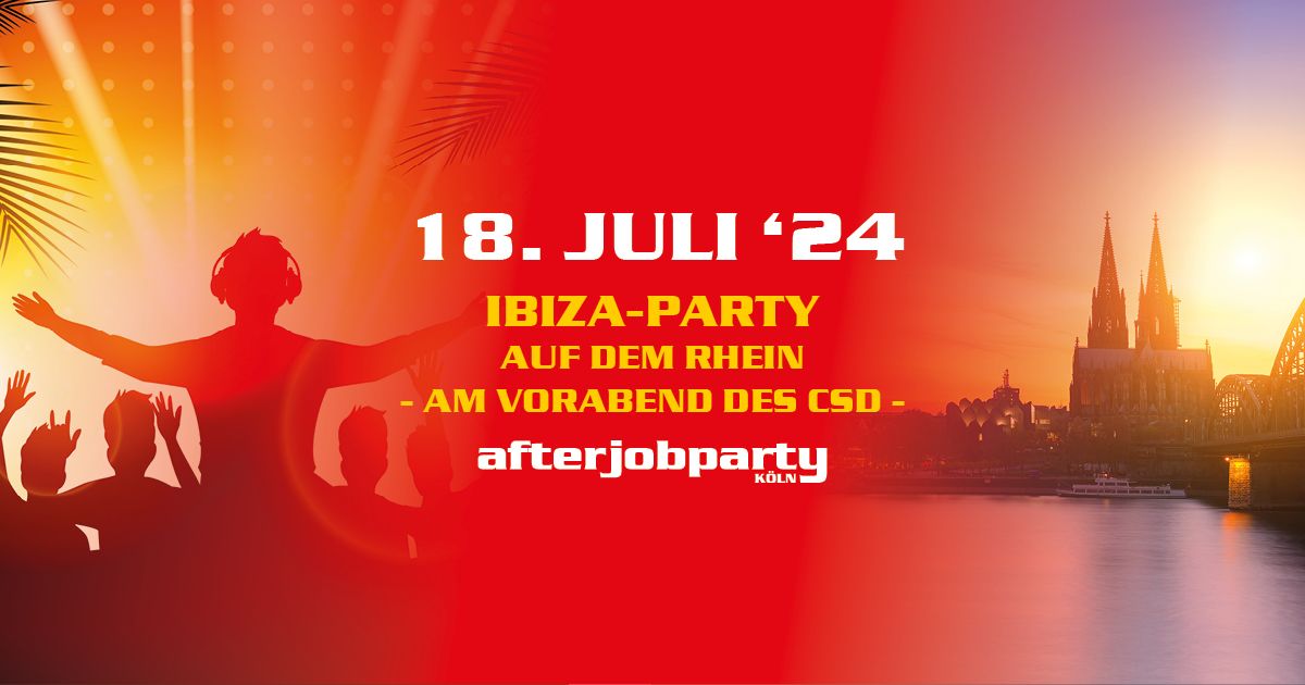 Ibiza-Party auf dem Rhein - am Vorabend des CSD