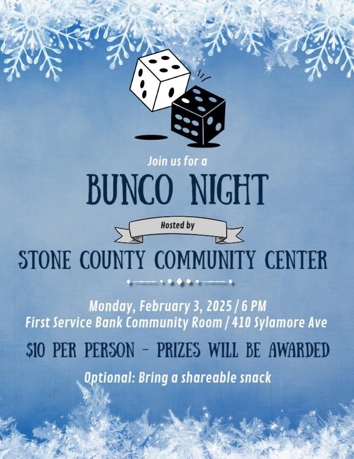 Bunco Night hosted by SCCC