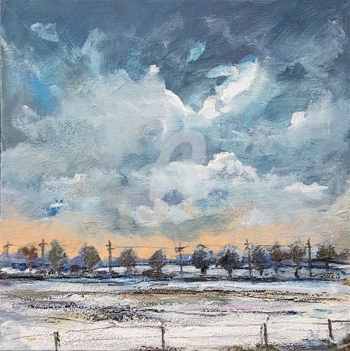 Winterscape Painting in Acrylics - Beginners - Mansfield Central Library - Adult Learning