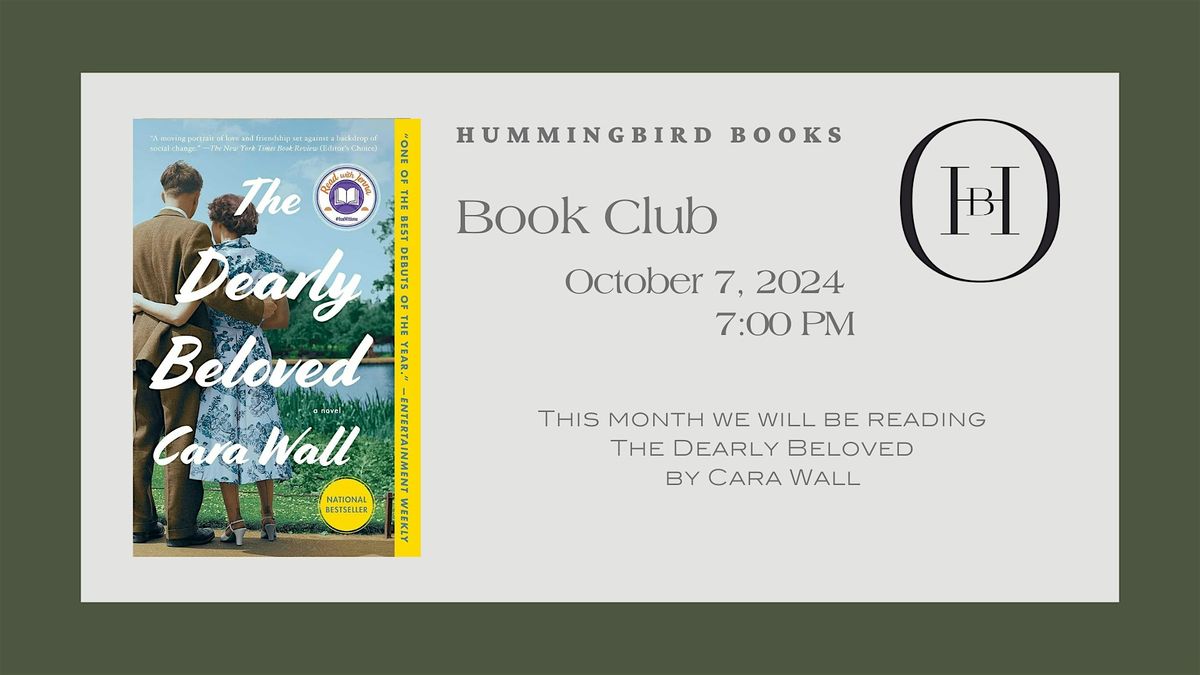 October Book Club: The Dearly Beloved by Cara Wall