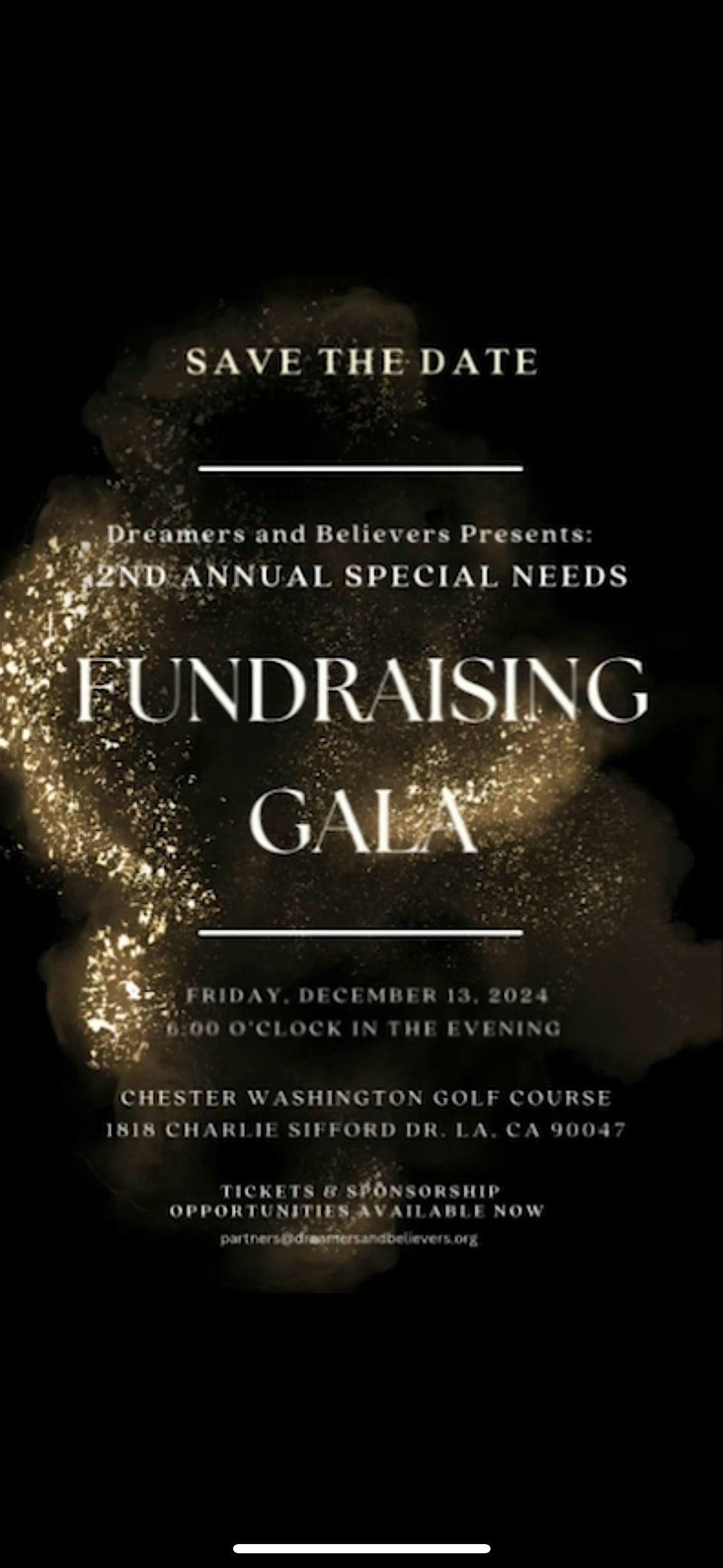 Dreamers & Believers Presents: 2nd Annual Special Needs Fundraising Gala