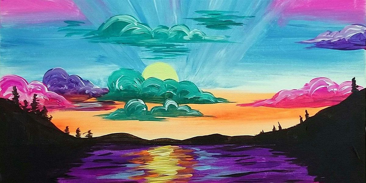 Kaleidoscopic Sunset - Paint and Sip by Classpop!\u2122