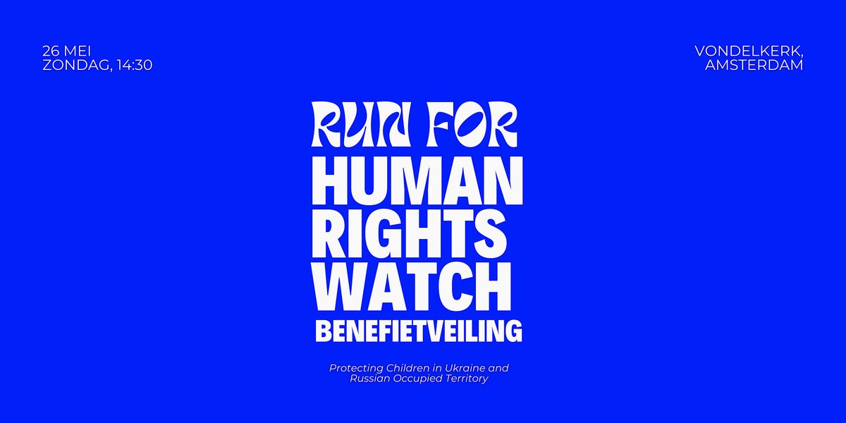 Benefietveiling Run for Human Rights Watch