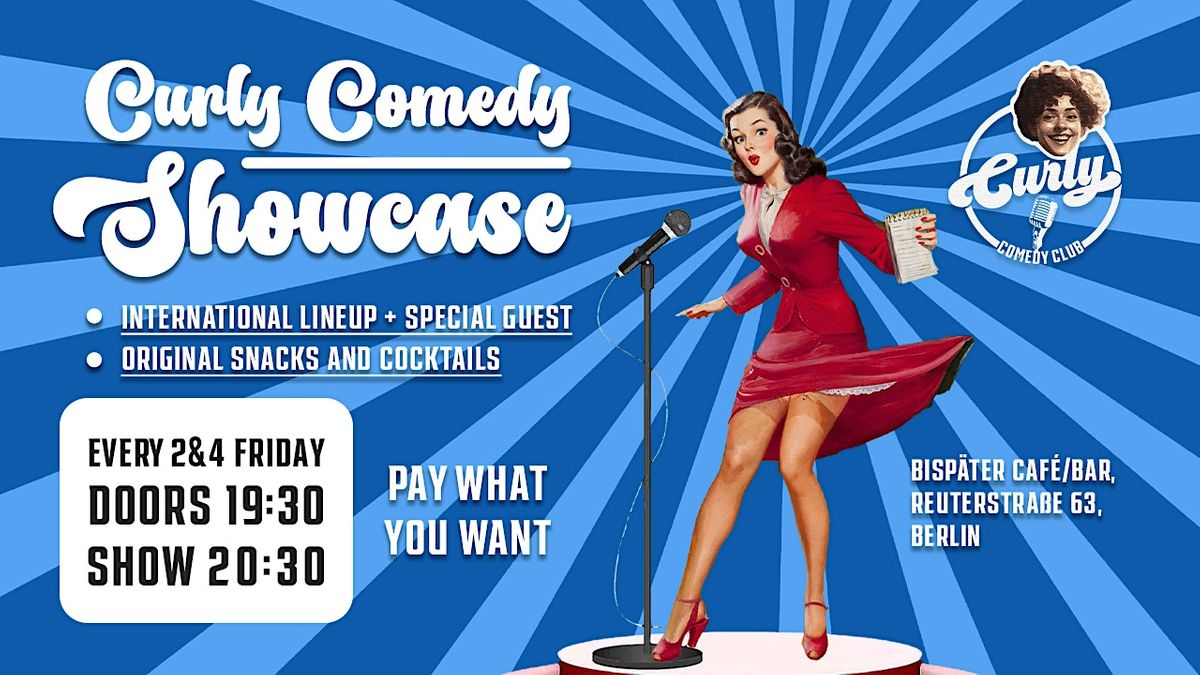 English stand-up: Curly Comedy Showcase! 13.10.23