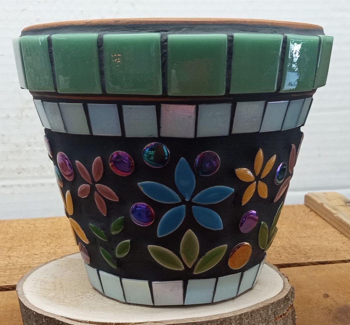 Mosaic Flower Pot 