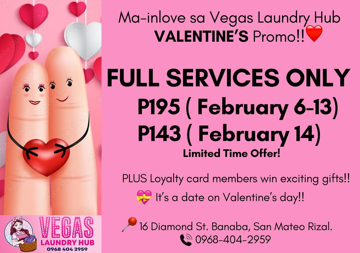 L\ud83d\udc9dVE in labada on Valentine's day sa Vegas Laundry Hub