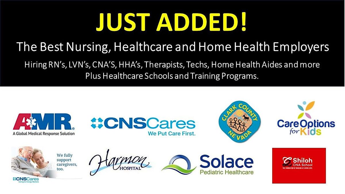 Las Vegas Nursing, Healthcare and Home Health Job Fair