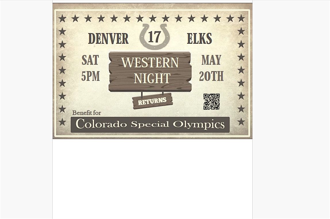 Western Night - a High Steaks Night for Special Olympics Colorado