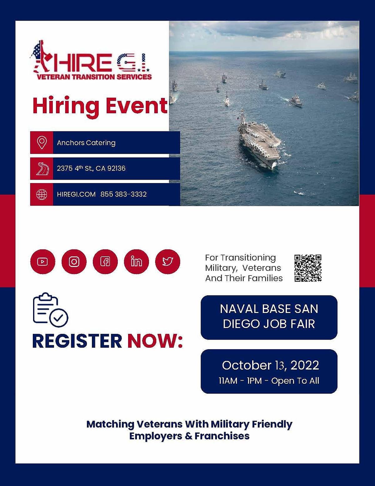 Naval Base San Diego Hiring Event - October 2022