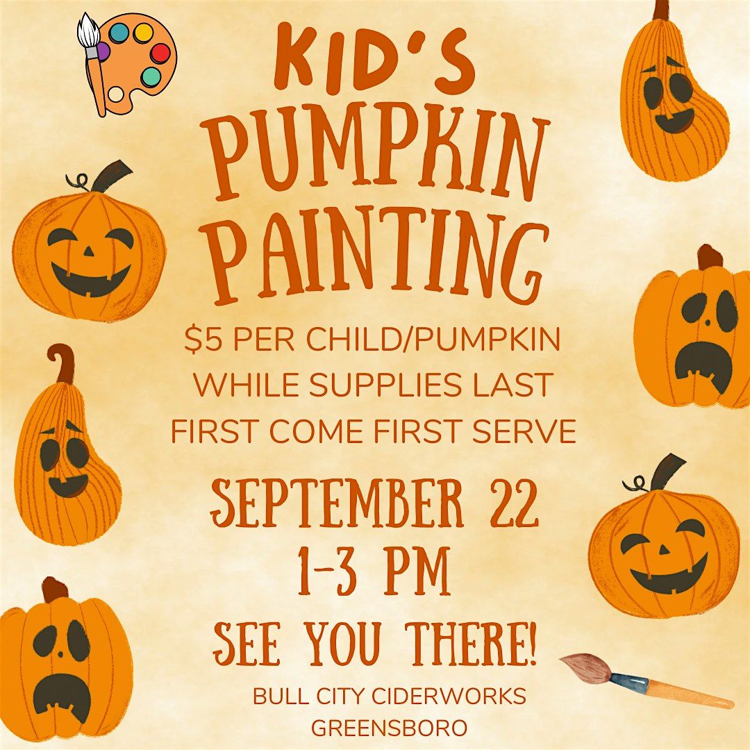 Kid's Pumpkin Painting