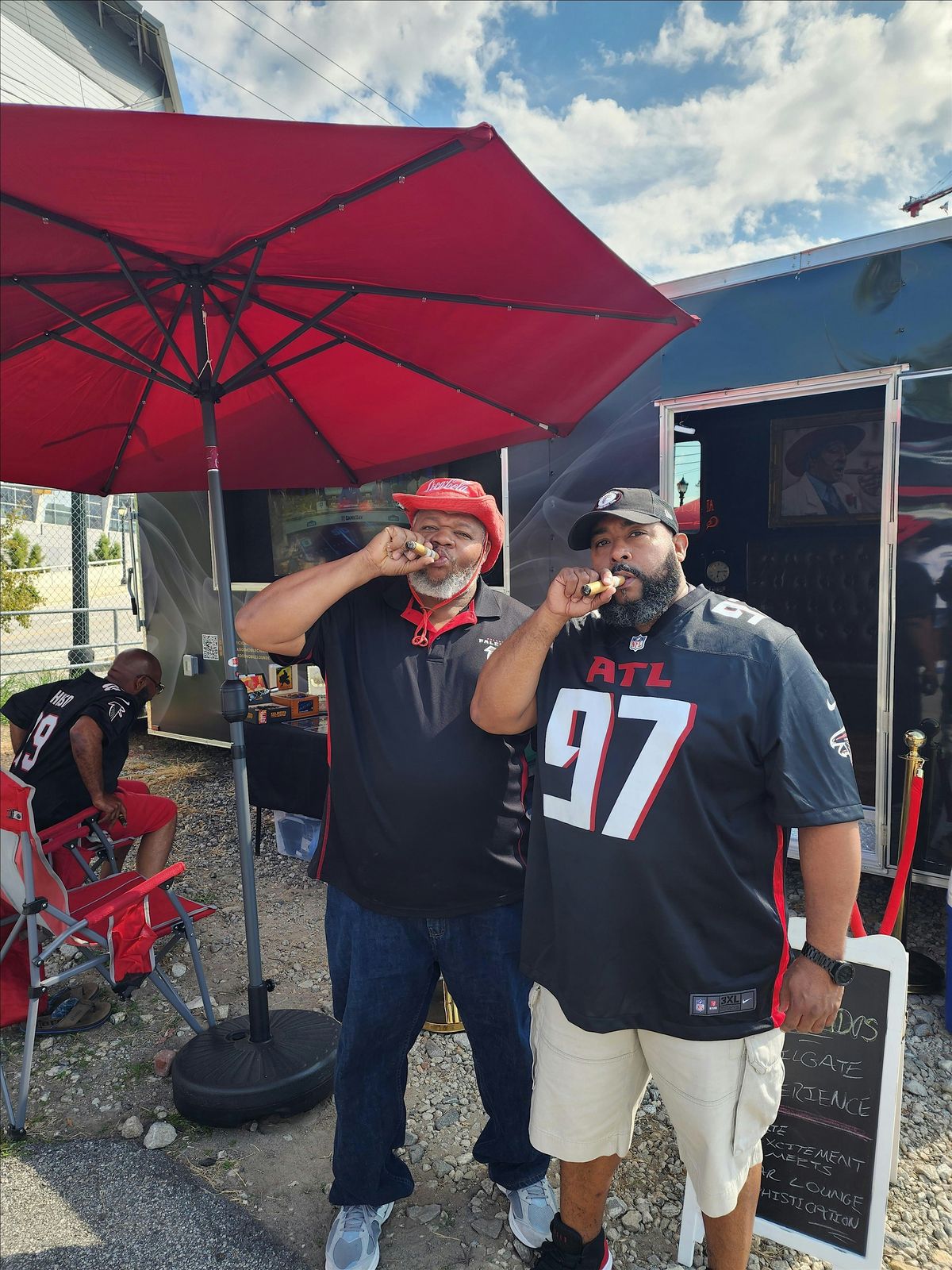 Falcons vs. Cowboys Tailgate Party - Aficionados Mobile Cigar Lounge