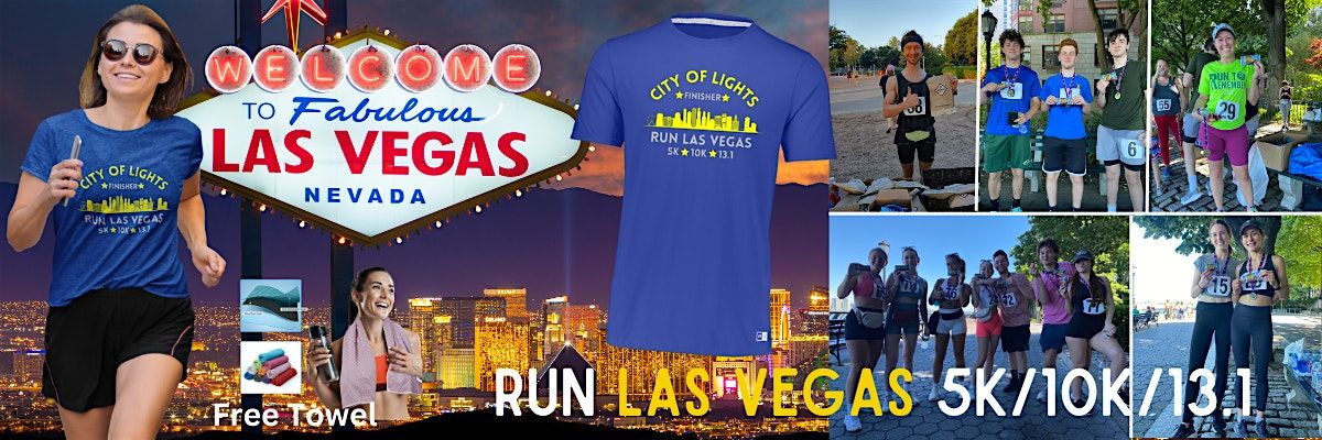 Run LAS VEGAS "City of Lights" 5K\/10K\/13.1 FALL