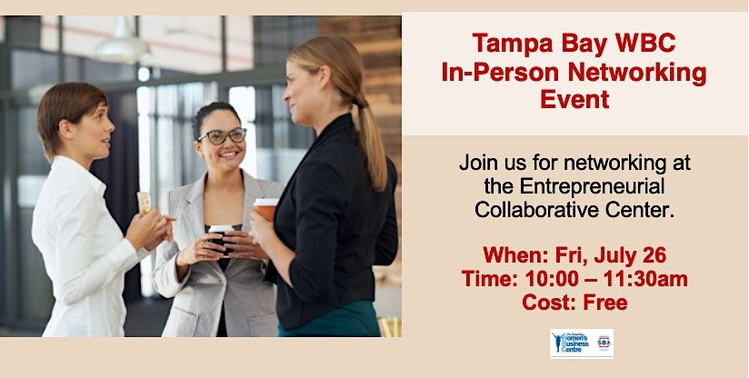 Tampa Bay WBC In-person Networking Event - JULY