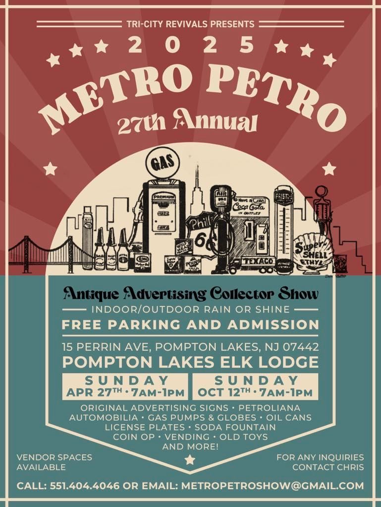 Metro Petro 27th Annual Antique Advertising Collector Show, Apr 27, 2025