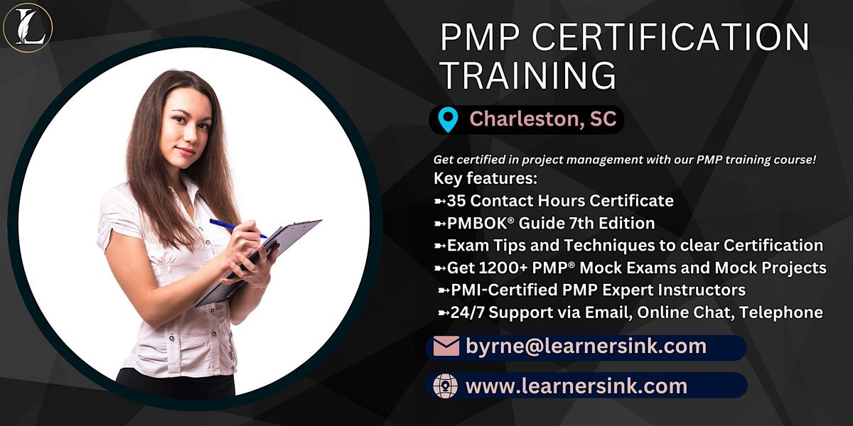 Confirmed PMP exam prep workshop in Charleston, SC