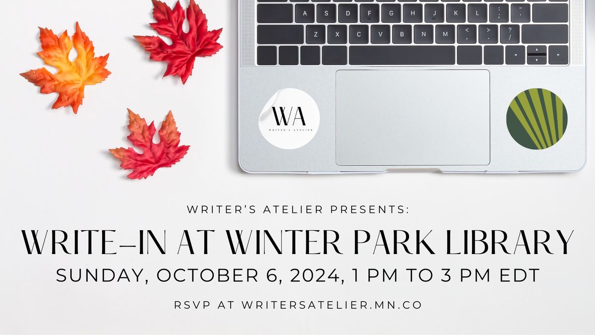 Writer's Atelier Presents: October Write-in at Winter Park Library