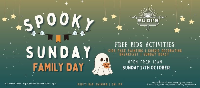 Spooky Sunday Family Day at Rudi's! \ud83d\udc7b