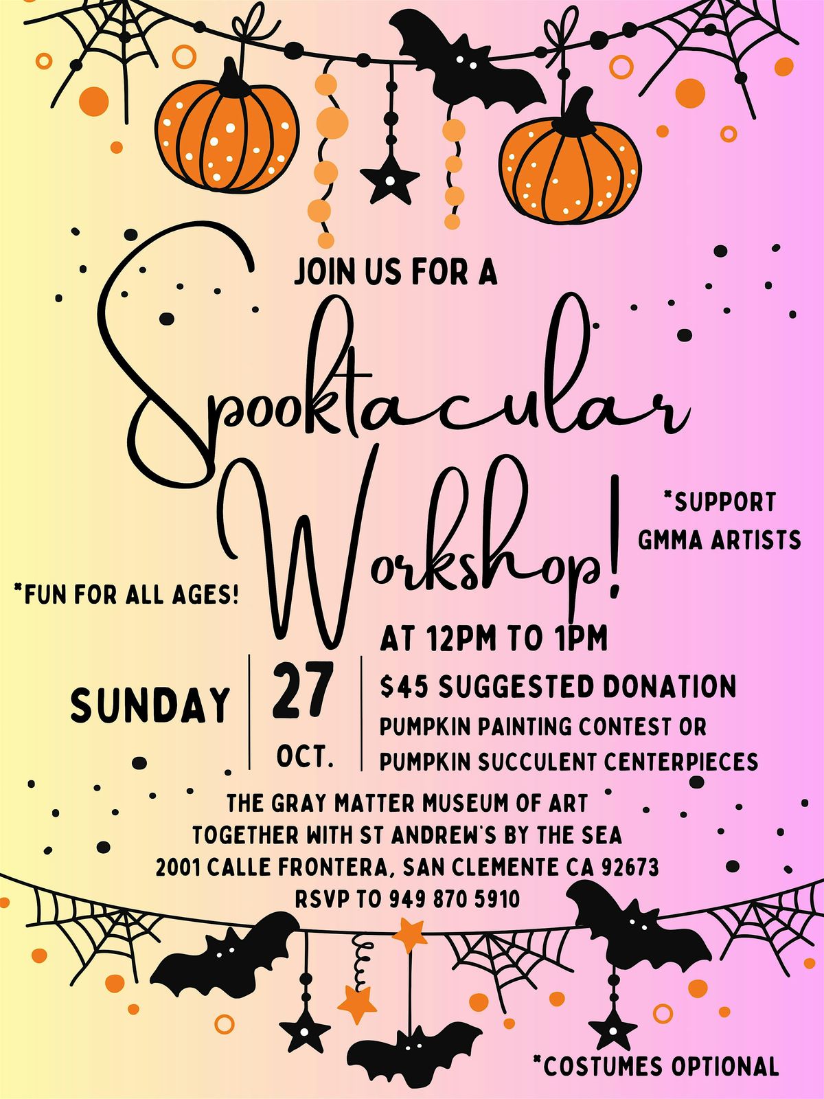 Spooktacular Workshop