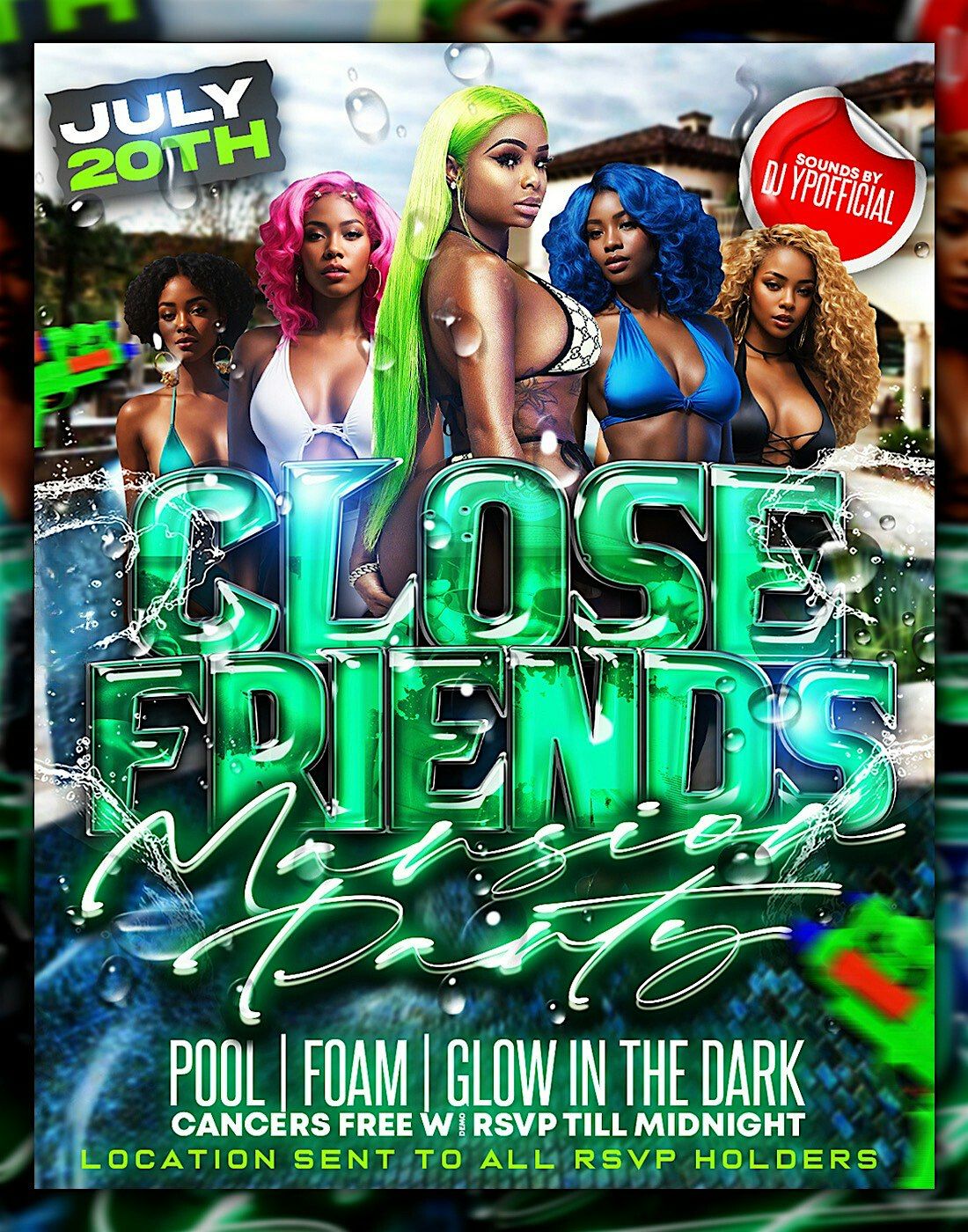 Close Friends Mansion Pool Party