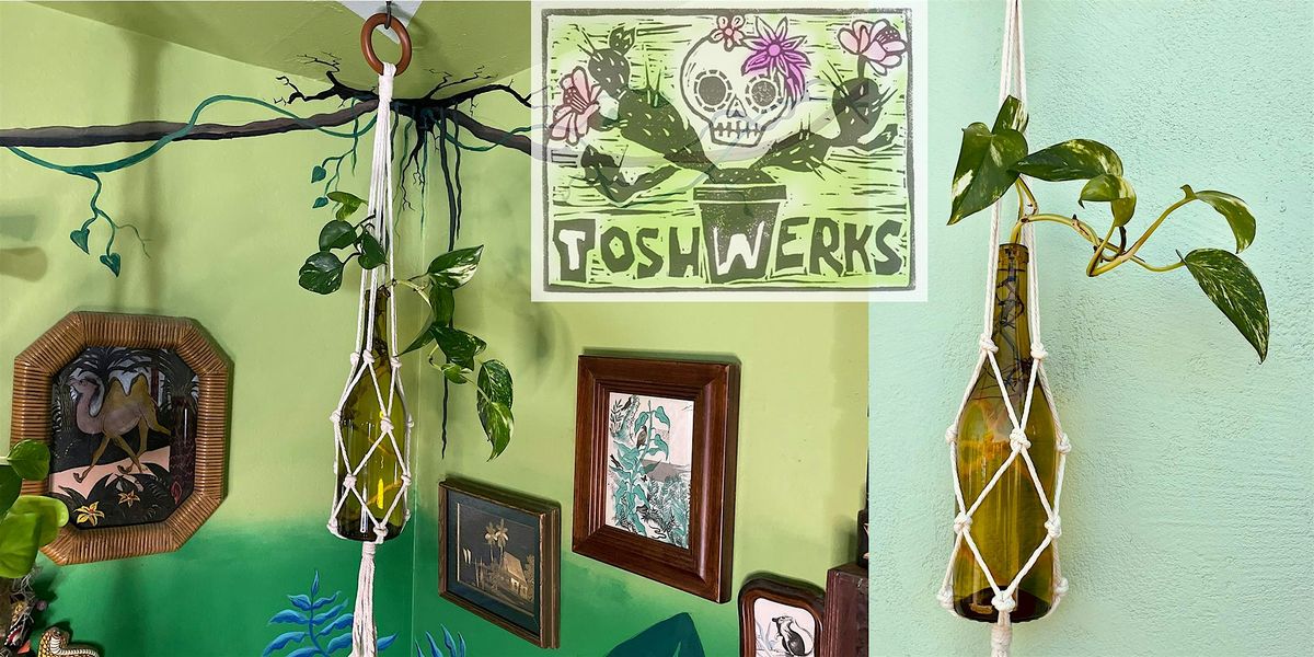 Creative Cording-  Macram\u00e9 Plant Hanger with ToshWerks