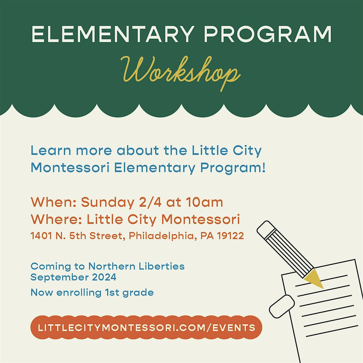 Elementary Program Information Session at Little City Montessori