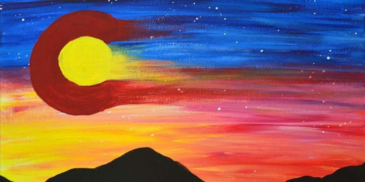 A Mountainous Sunset - Paint and Sip by Classpop!\u2122