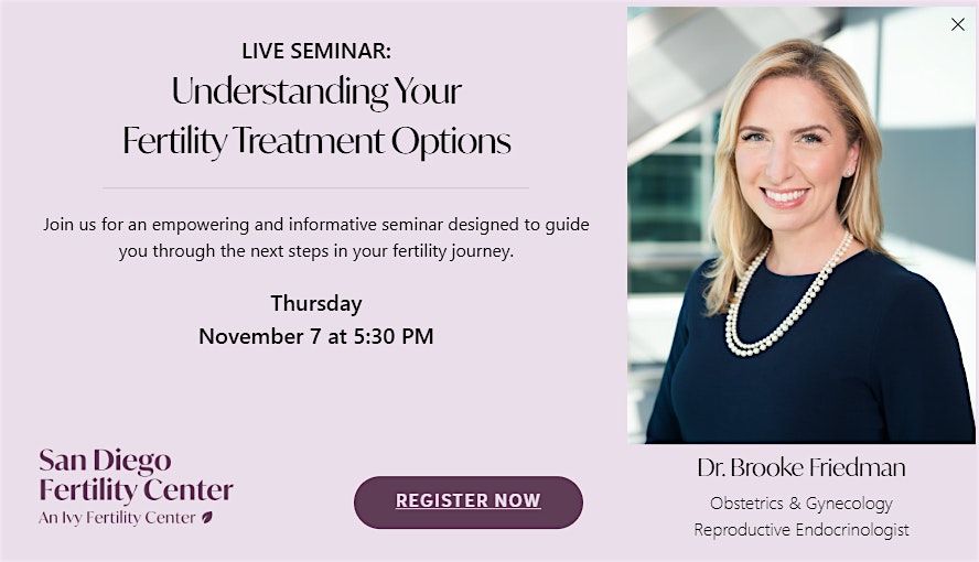 LIVE SEMINAR: Understanding Your Fertility Treatment Options