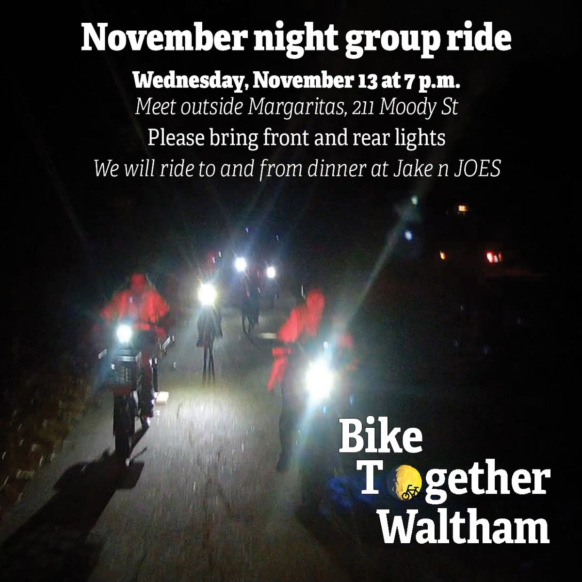 November night group ride