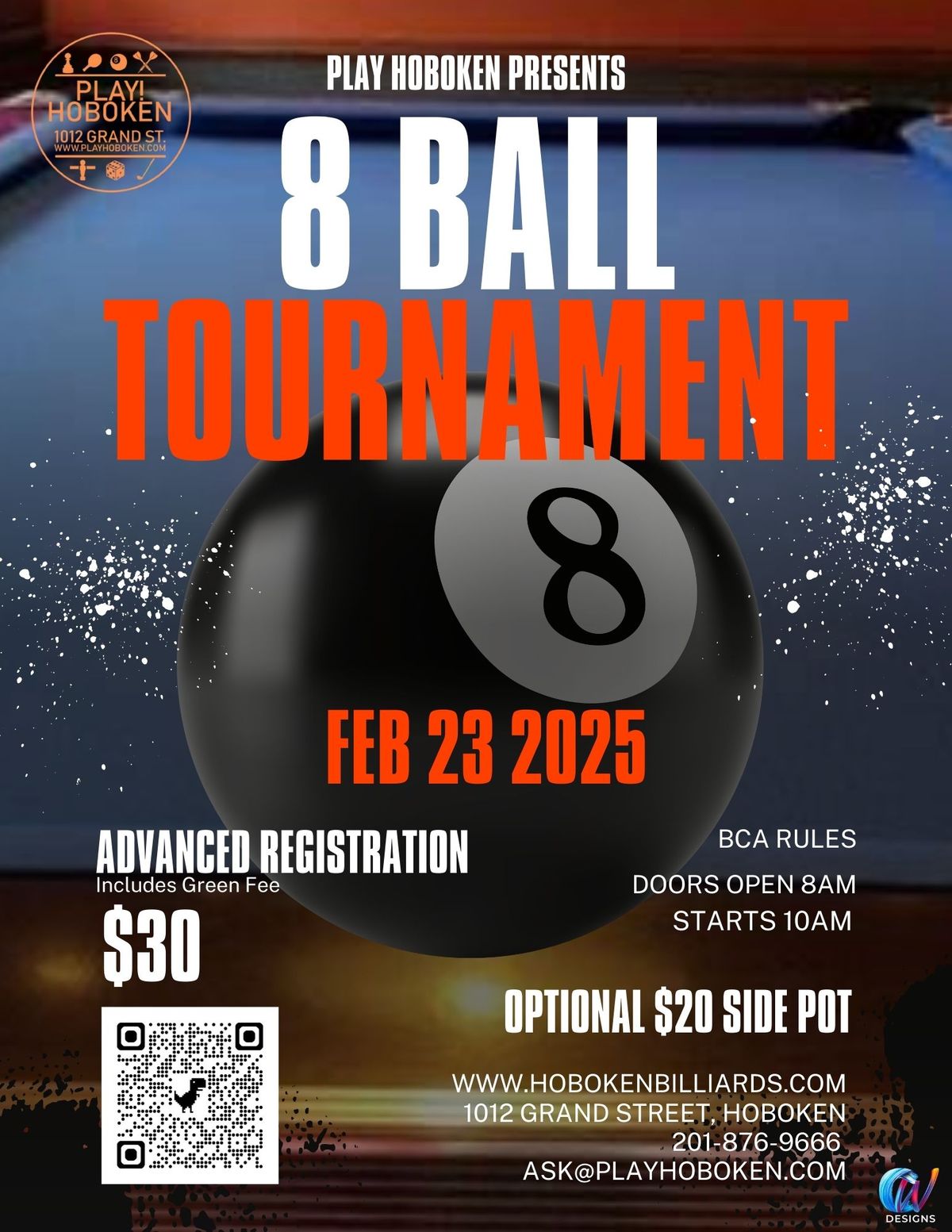 Pool Tournament! w\/ Cash Prizes