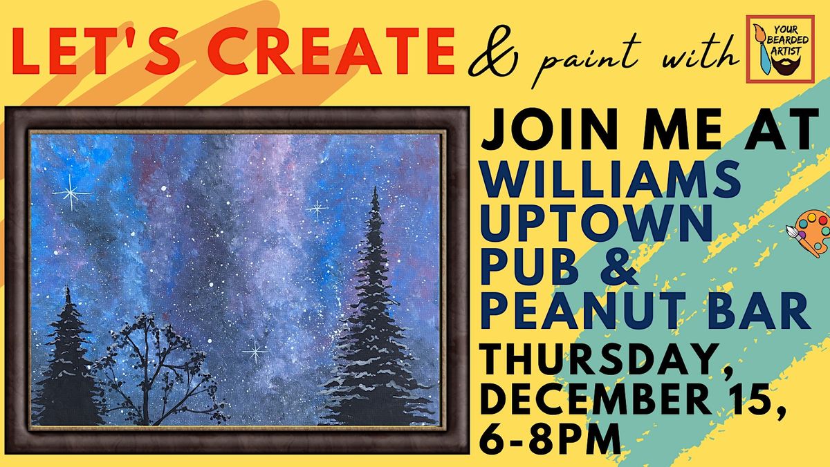 December 15 Paint & Sip at Williams Minneapolis Uptown Pub & Peanut Bar