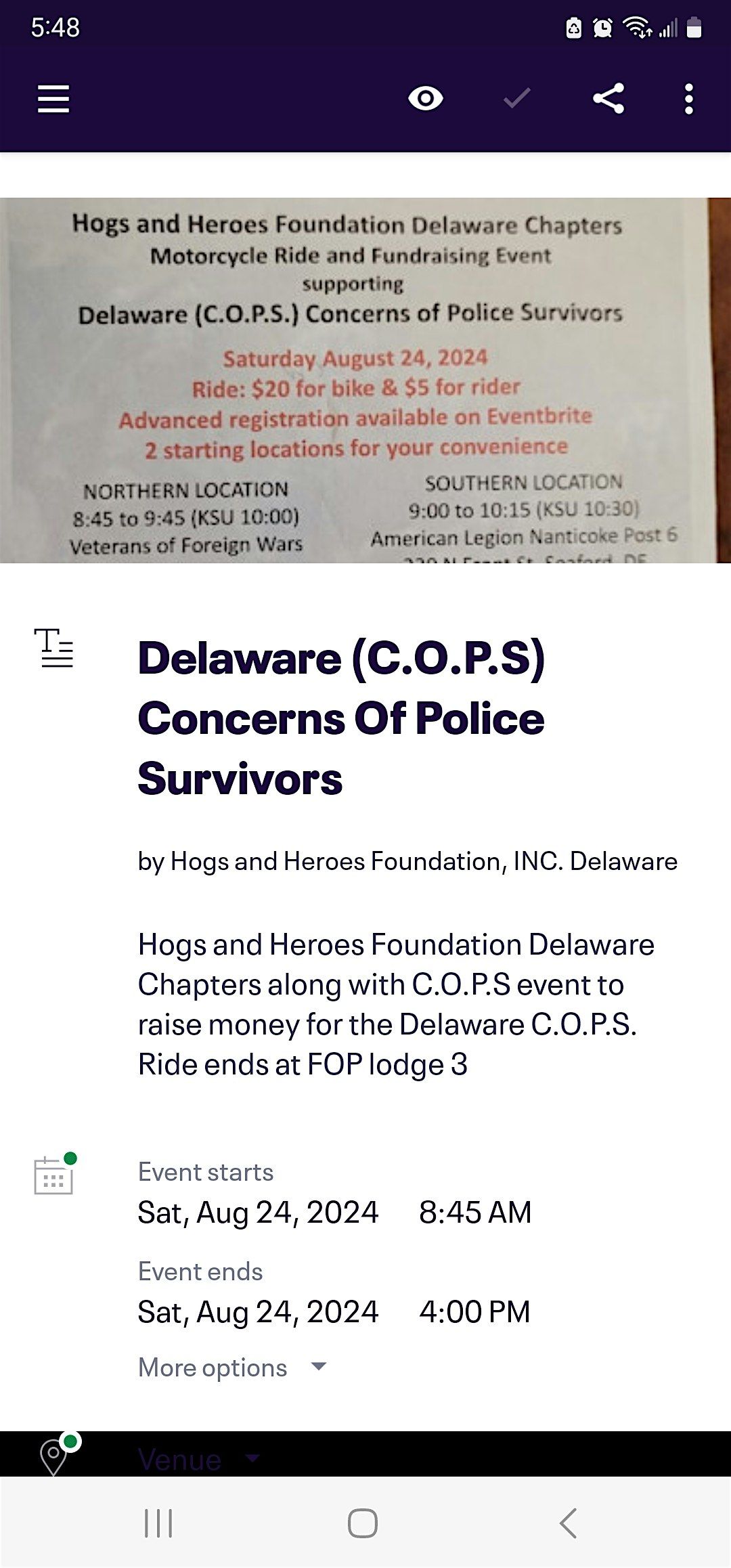 Delaware (C.O.P.S) Concerns of Police Survivors