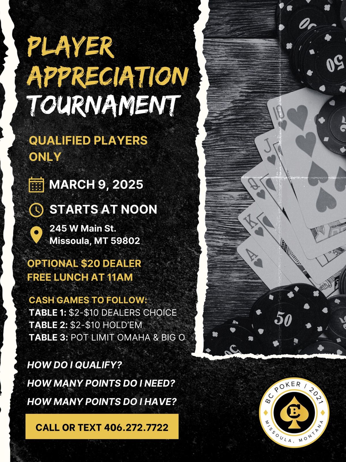 Player Appreciation Tournament 