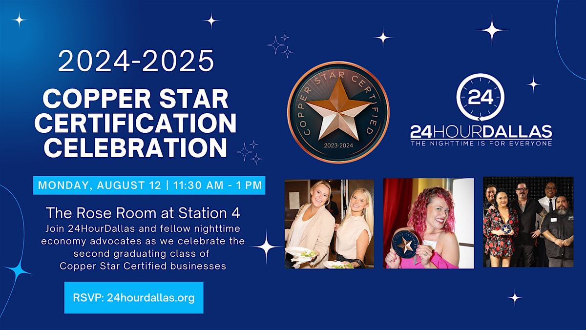 2024-2025 Copper Star Certification Celebration