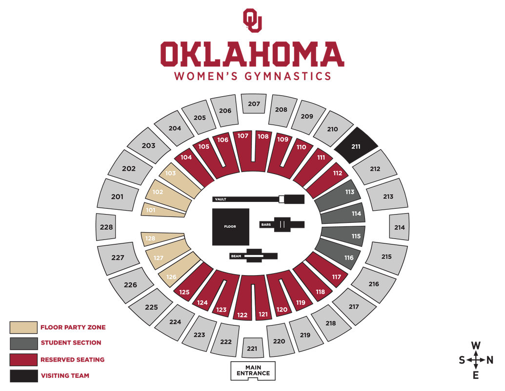 2025 Oklahoma Sooners Football Season Tickets at Oklahoma Memorial Stadium