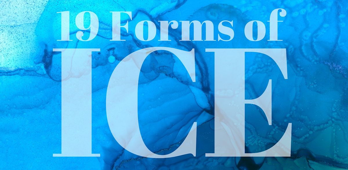 Nineteen Forms of Ice