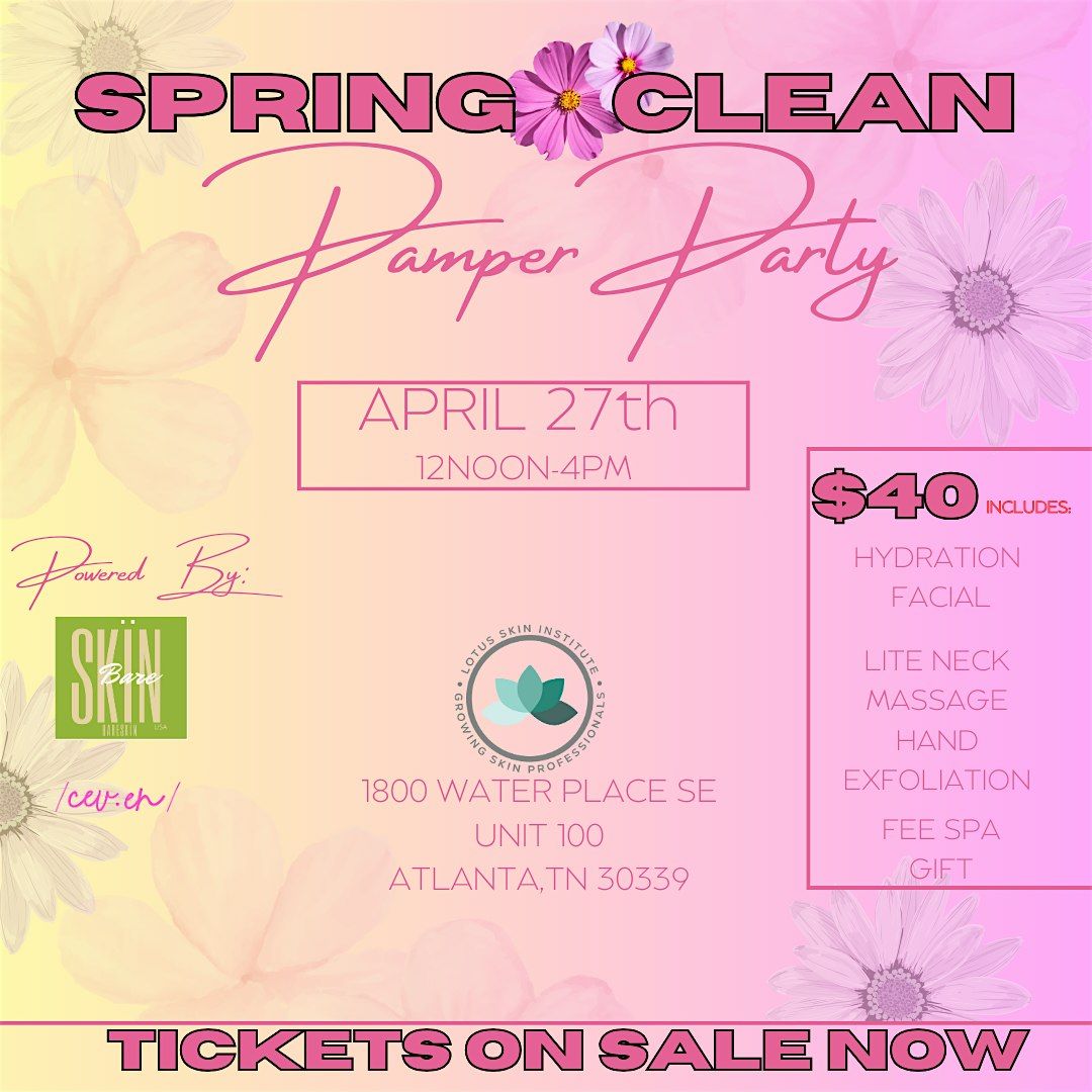 Spring Clean Pamper Party