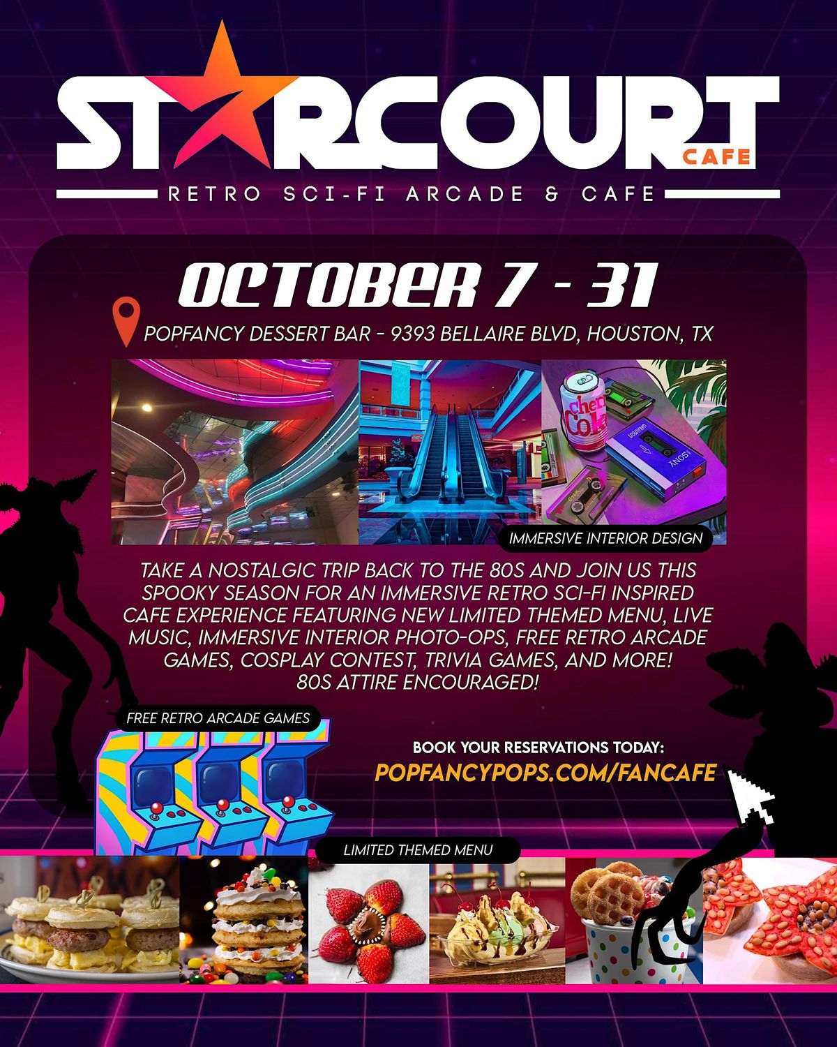 STARCOURT CAFE - A Retro Sci-fi Arcade & Cafe