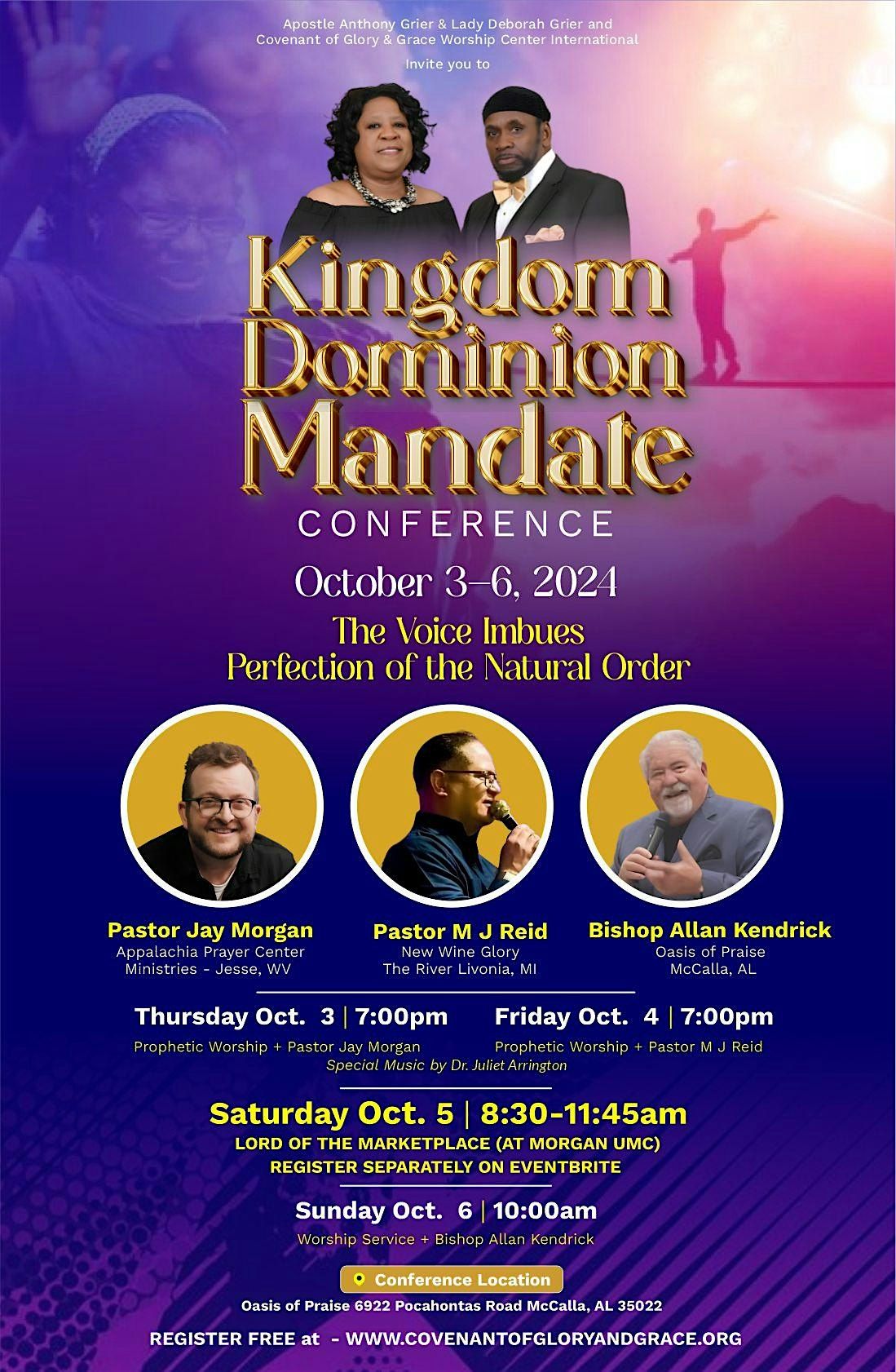 Kingdom Dominion Mandate Conference 2024 - Apostle Anthony Grier