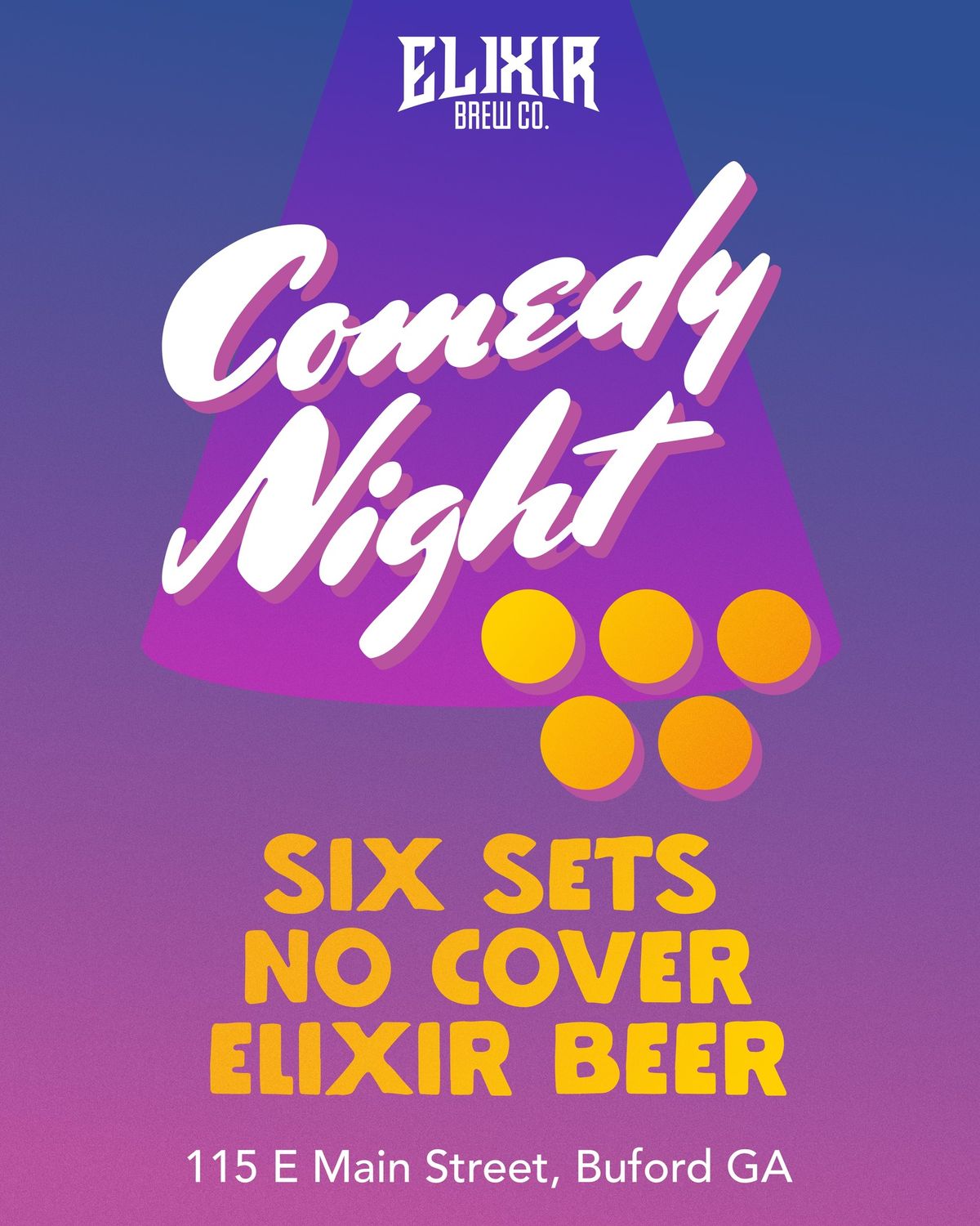 \ud83c\udfa4\u2728 Comedy Night at Elixir Brew Co.! \u2728\ud83c\udfa4