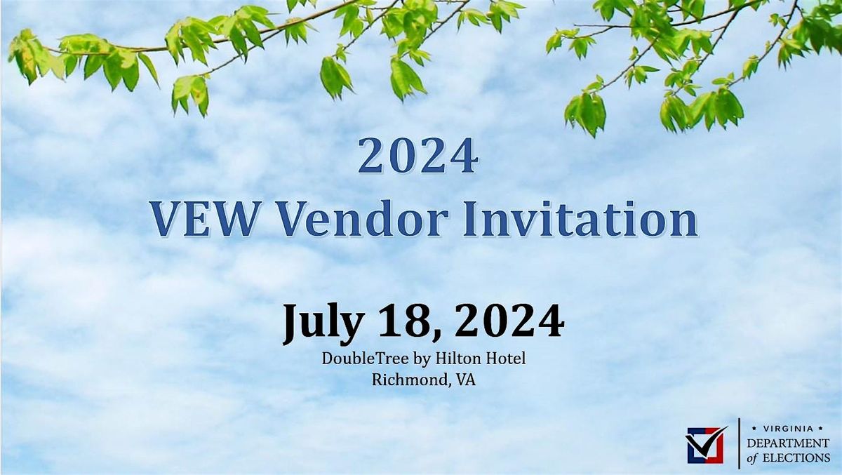 2024 VEW Vendor Invitation
