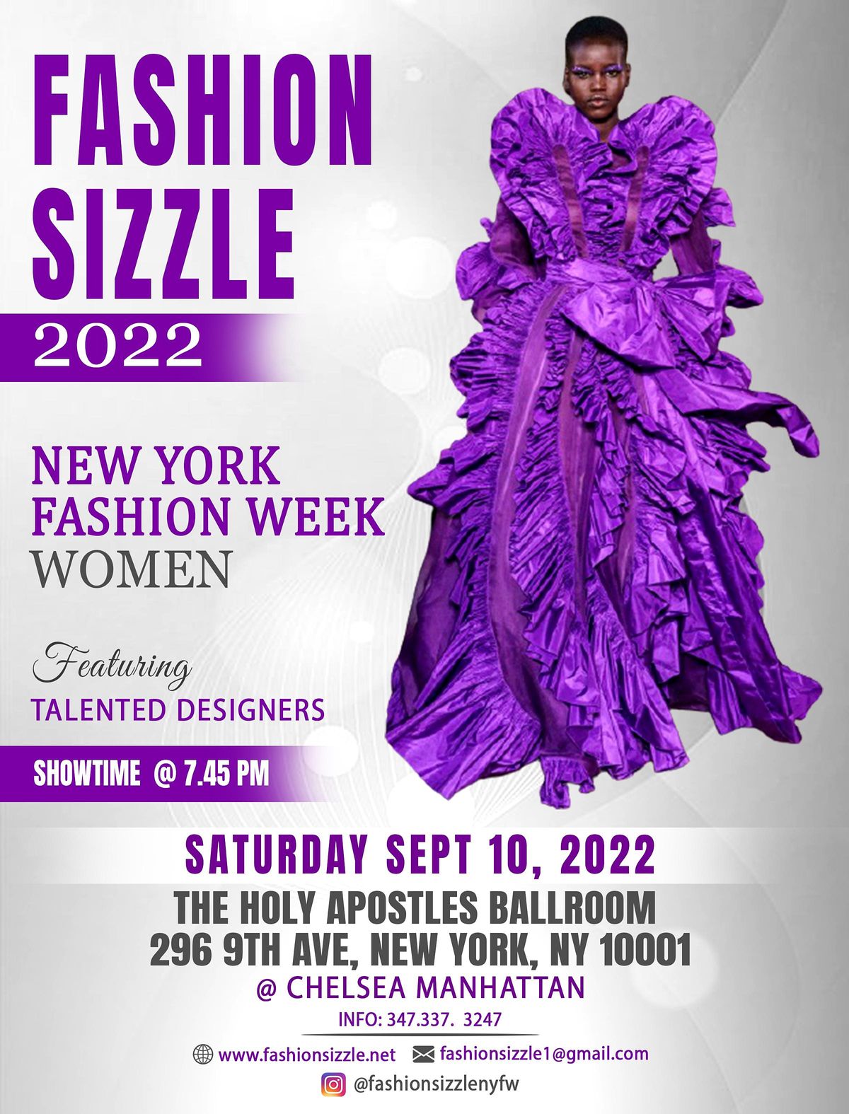 NEW YORK FASHION WEEK SEPT. 2022, Holy Apostles Ballroom, New York, 10