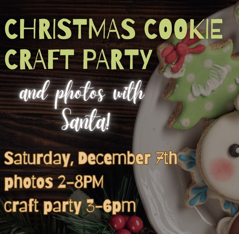 Christmas Cookie Craft Party and Santa