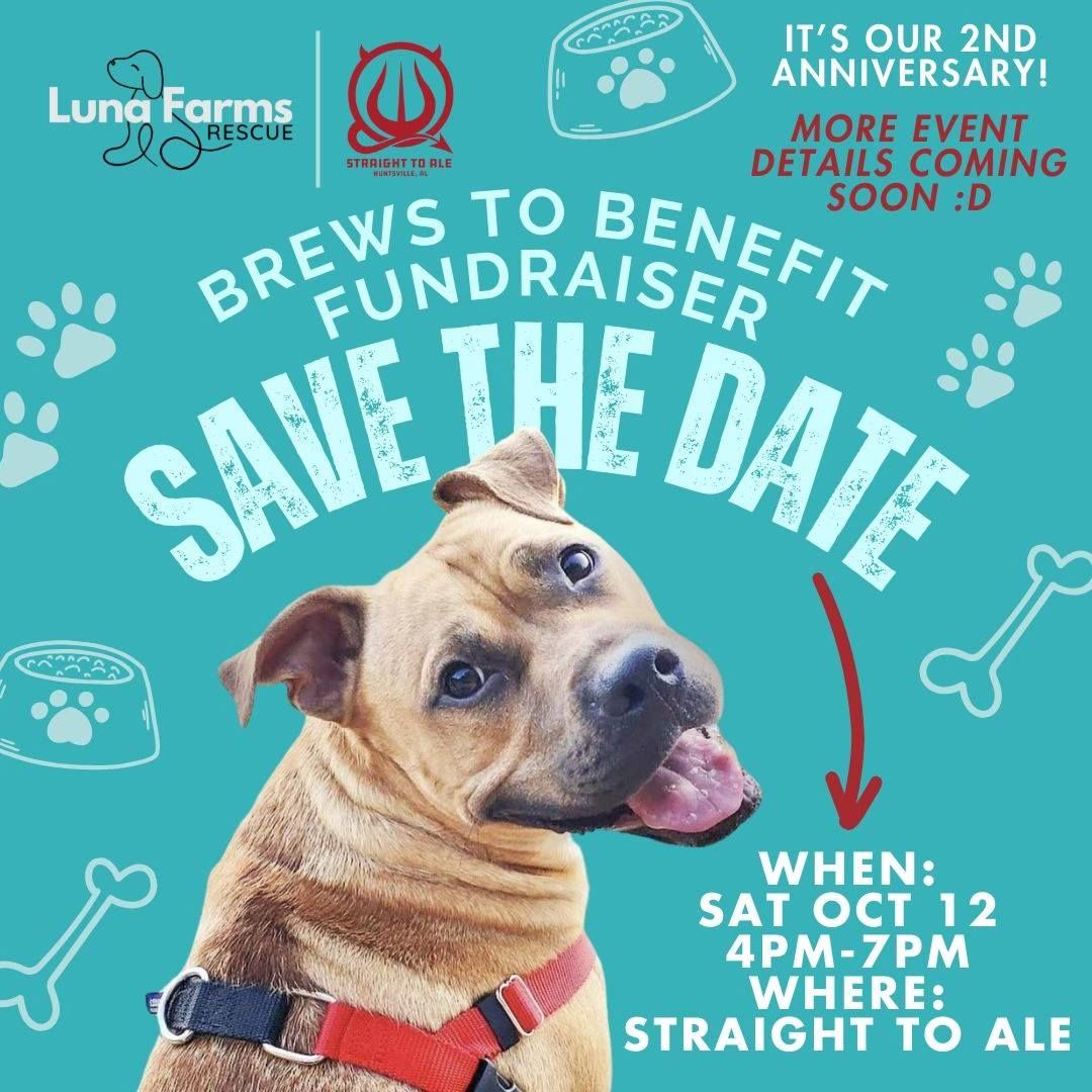 Brews to Benefit: Luna Farms Rescue's Anniversary Event & Fundraiser