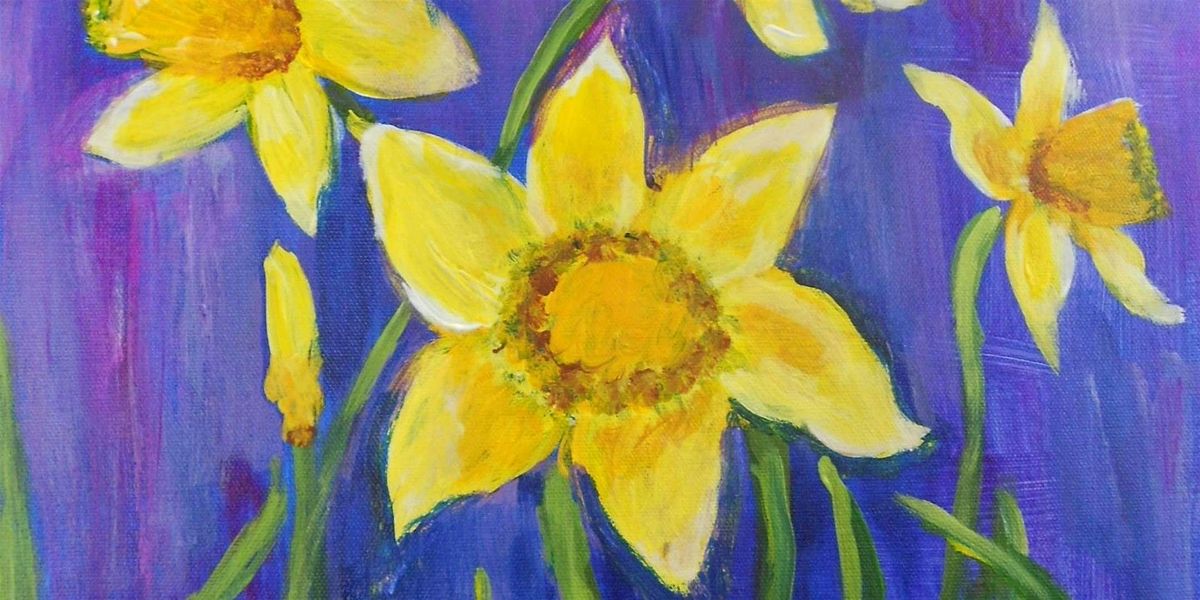 Daffodils Delight - Paint and Sip by Classpop!\u2122
