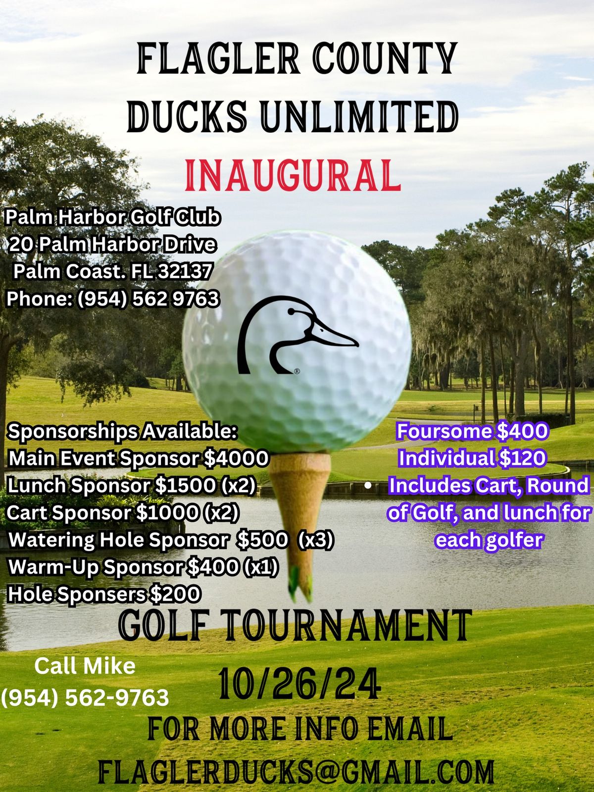 Inaugural Flagler County Ducks Unlimited Golf Tournament 