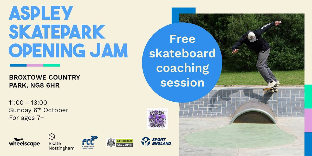 Free skateboard coaching session at Aspley skatepark